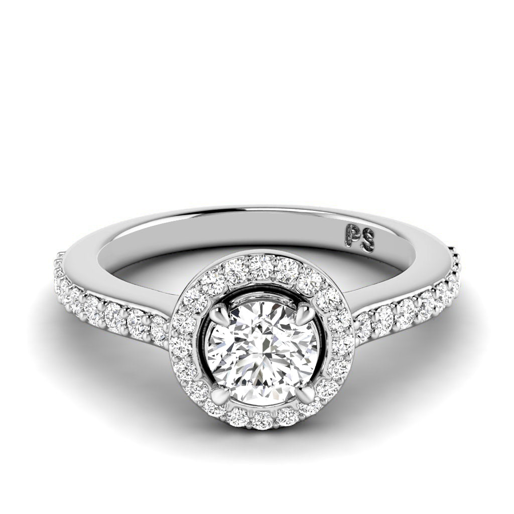 0.75-1.90 CT Round Cut Natural Diamonds - Engagement Ring