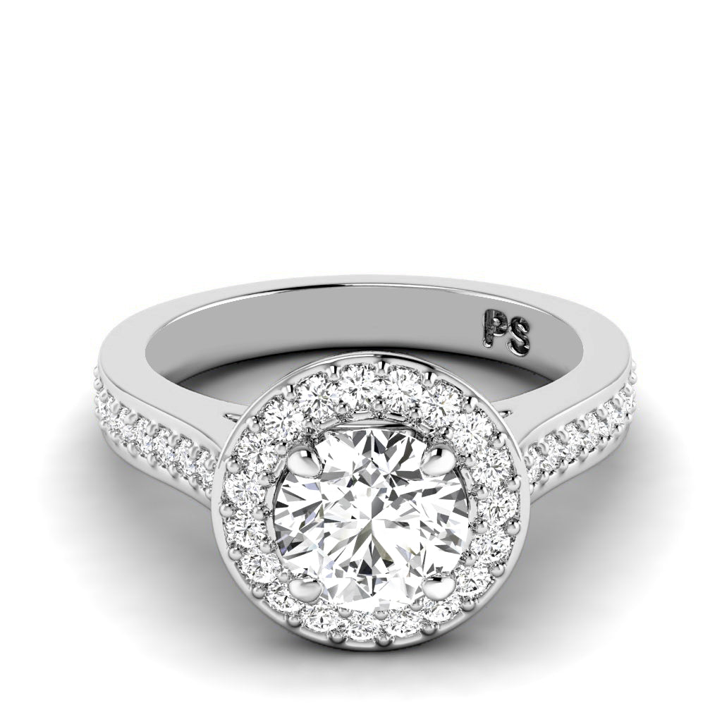 0.85-6.35 CT Round Cut Diamonds - Engagement Ring