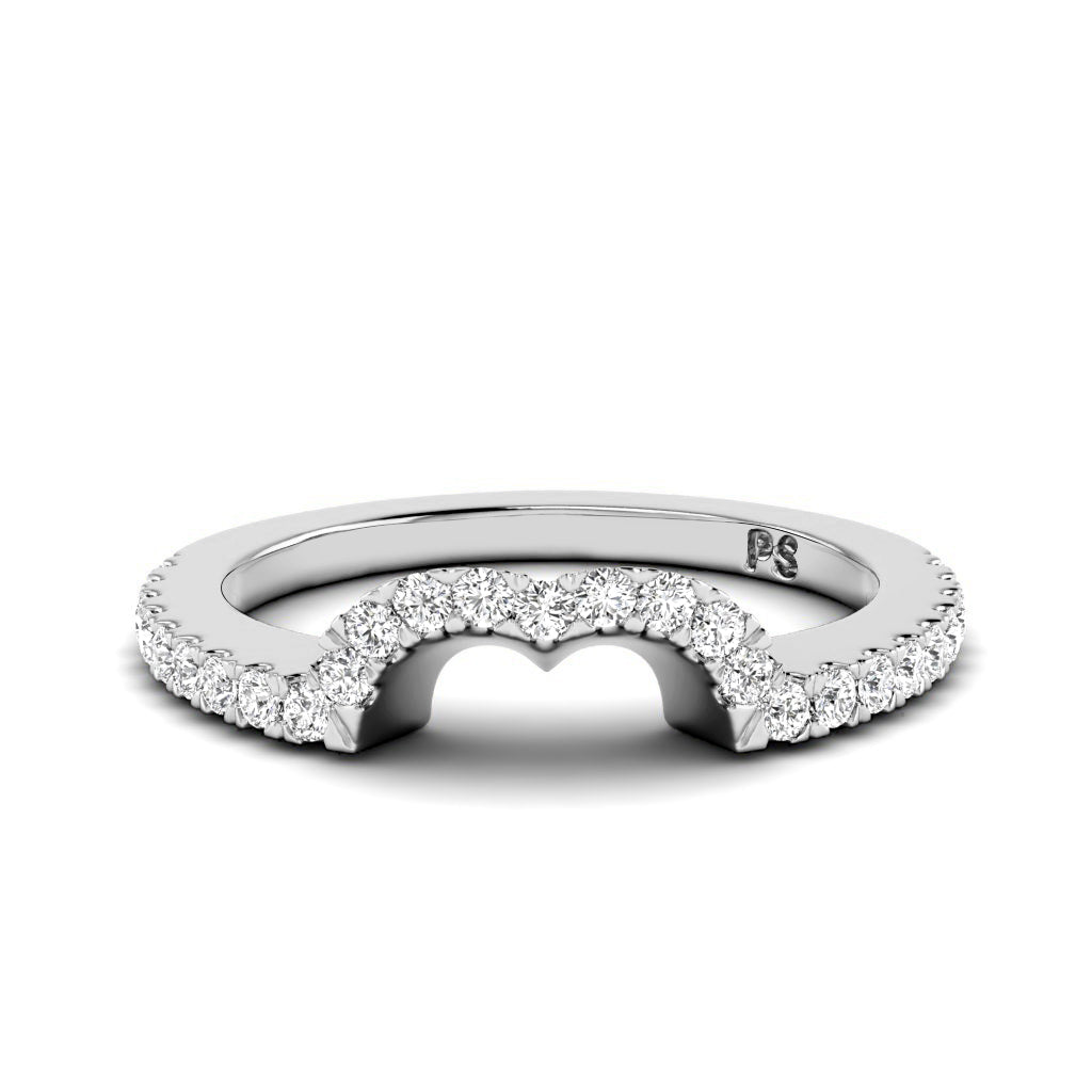 0.30 CT Round Cut Lab Grown Diamonds - Wedding Band