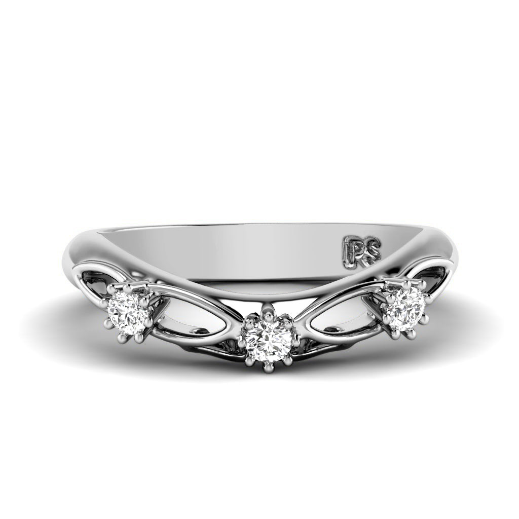 0.10 CT Round Cut Diamonds - Wedding Band