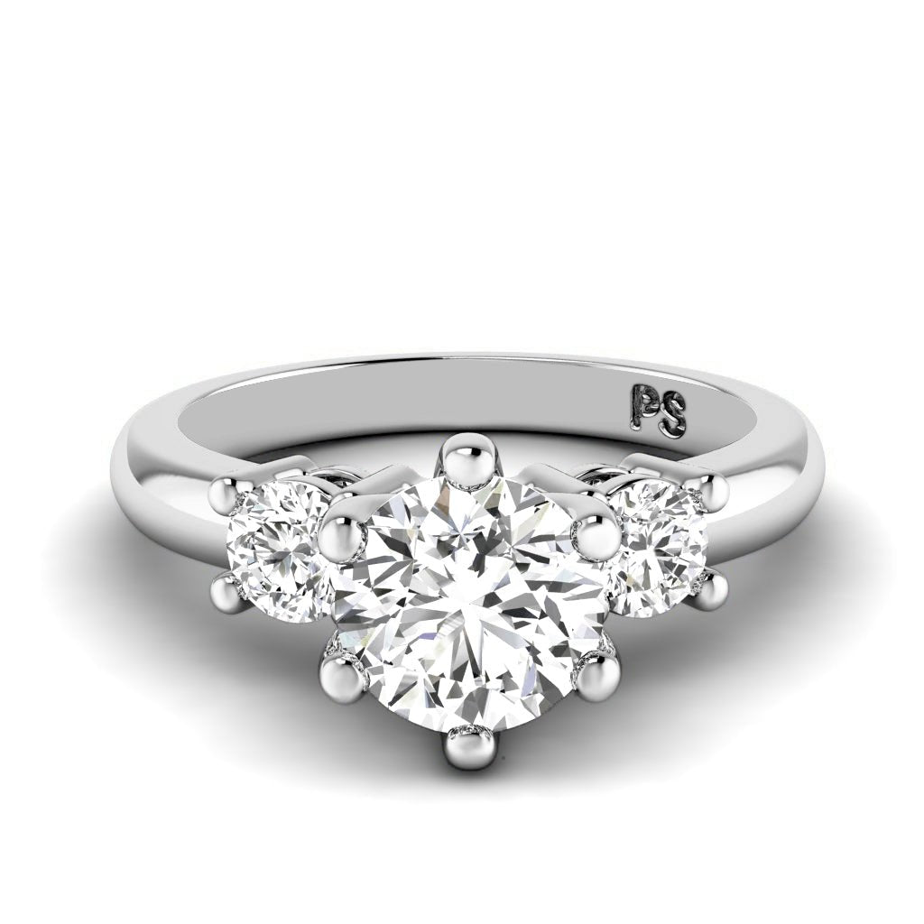 0.75 - 1.90 CT Round Cut Natural Diamonds - Engagement Ring - Primestyle.com