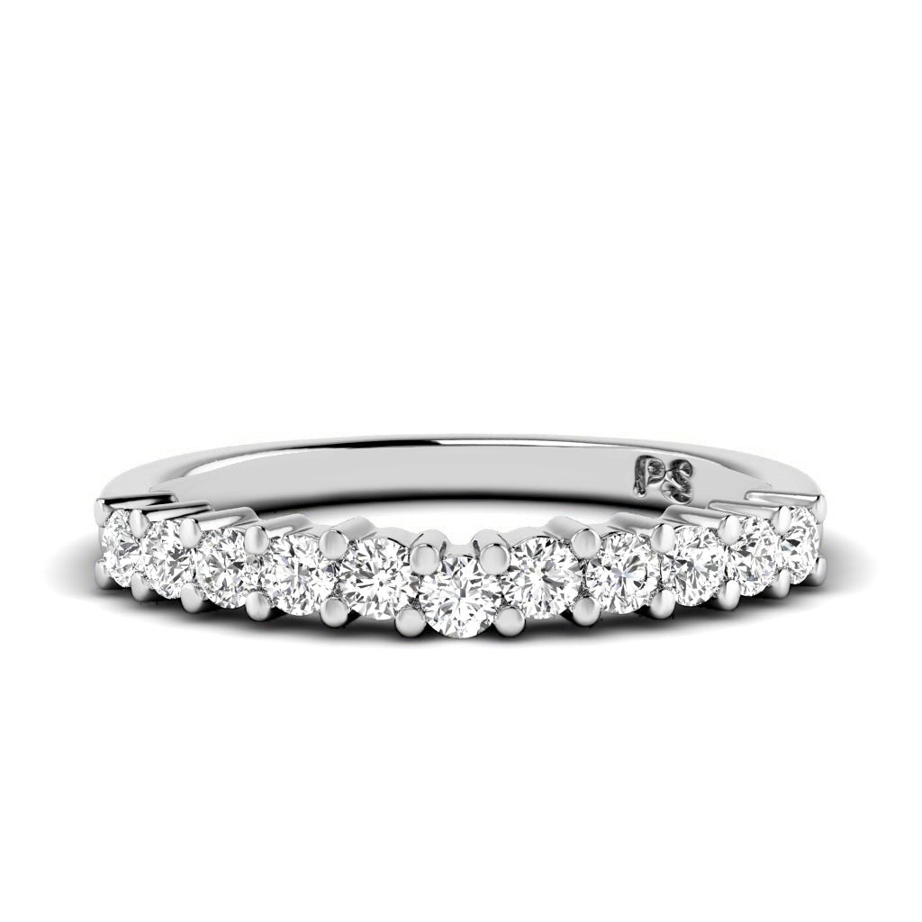 0.35 CT Round Cut Natural Diamonds - Wedding Band