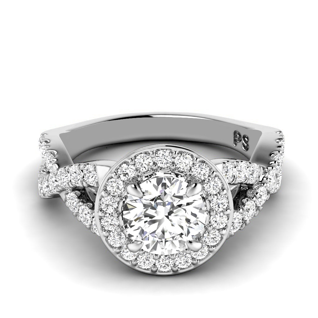 1.15-6.65 CT Round Cut Diamonds - Engagement Ring