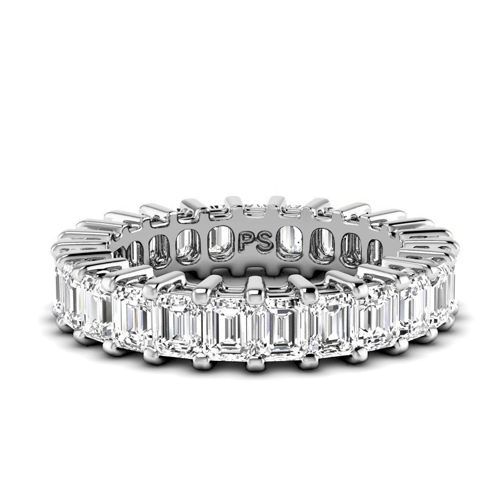 3.00 - 6.00 CT Emerald Cut Diamonds - Eternity Ring - Primestyle.com