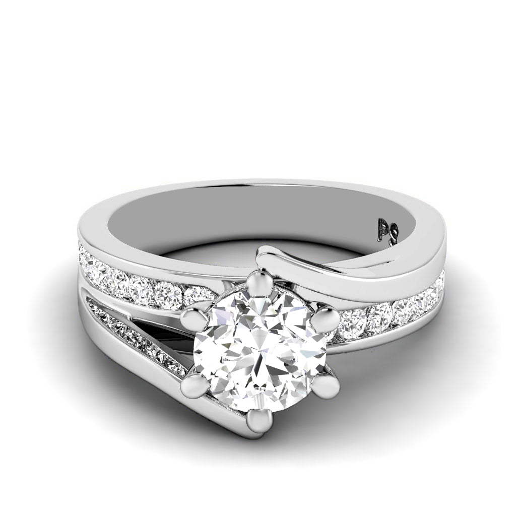 0.85-6.35 CT Round Cut Diamonds - Engagement Ring