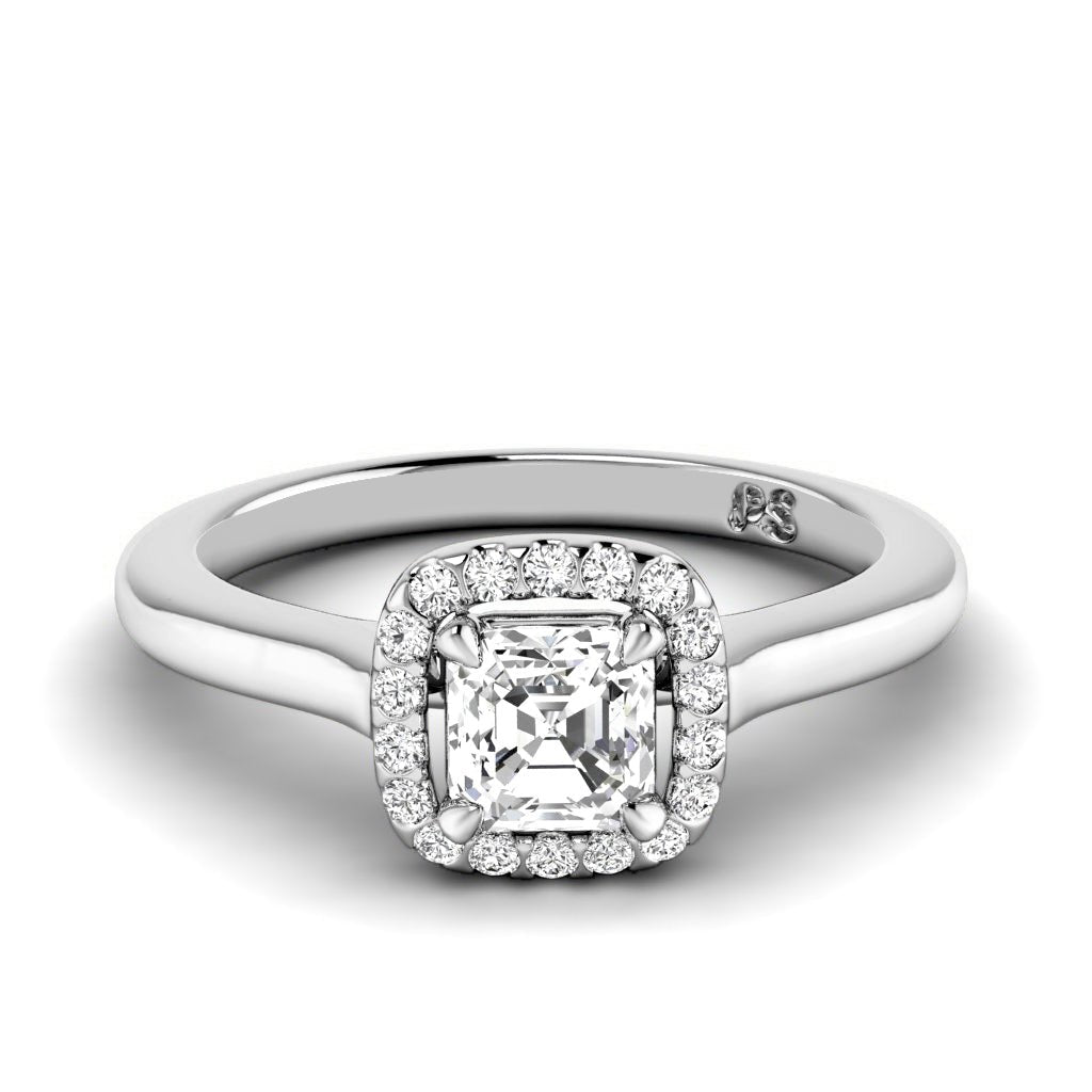 0.65 - 6.15 CT Ascher & Round Cut Diamonds - Engagement Ring - Primestyle.com