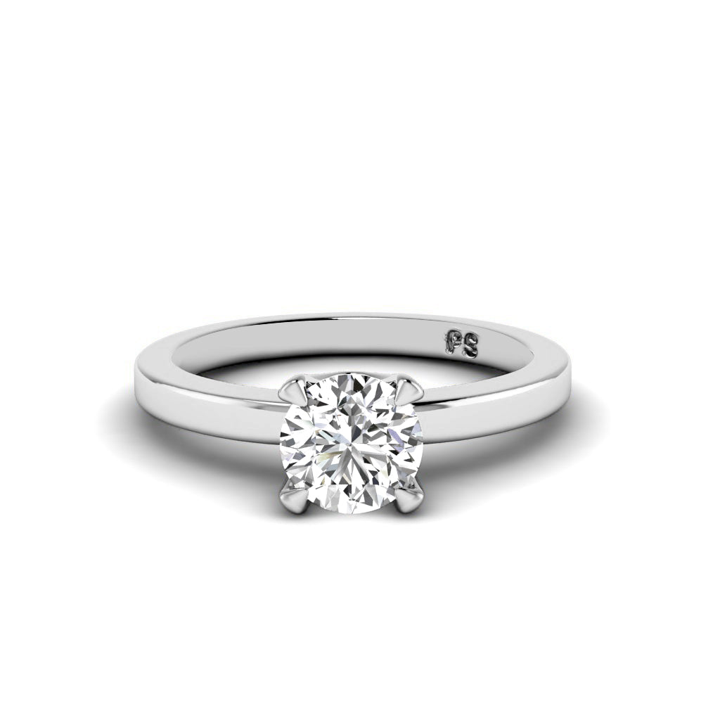 0.50-3.00 CT Round Cut Lab Grown Diamonds - Solitaire Ring