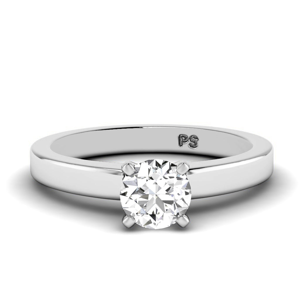 0.50-6.00 CT Round Cut Diamonds - Solitaire Rings