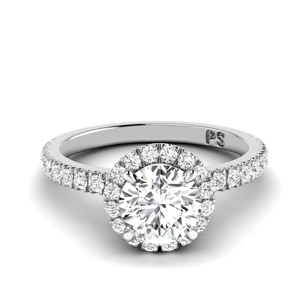 0.90-3.40 CT Round Cut Lab Grown Diamonds - Engagement Ring