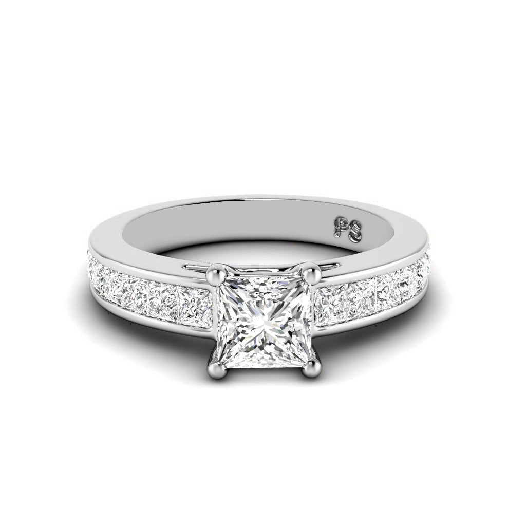 1.60 - 2.75 CT Princess Cut Natural Diamonds - Engagement Ring - Primestyle.com