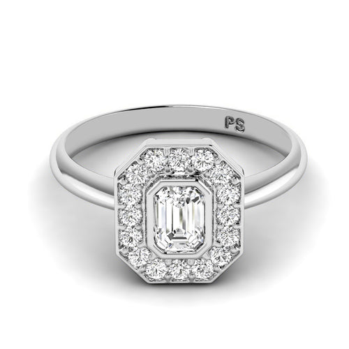 0.85-3.35 CT Round & Emerald Cut Lab Grown Diamonds - Engagement Ring