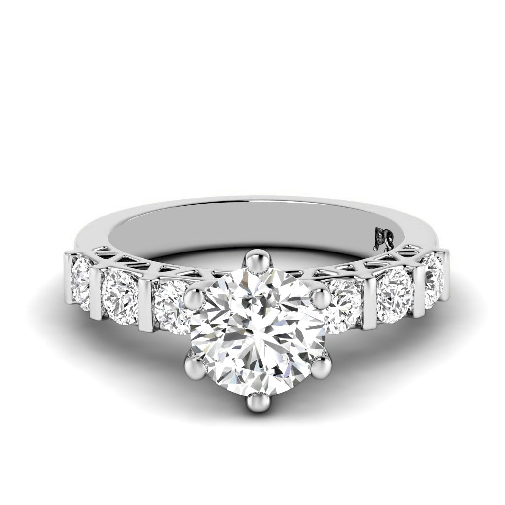 0.95 - 2.10 CT Round Cut Natural Diamonds - Engagement Ring - Primestyle.com
