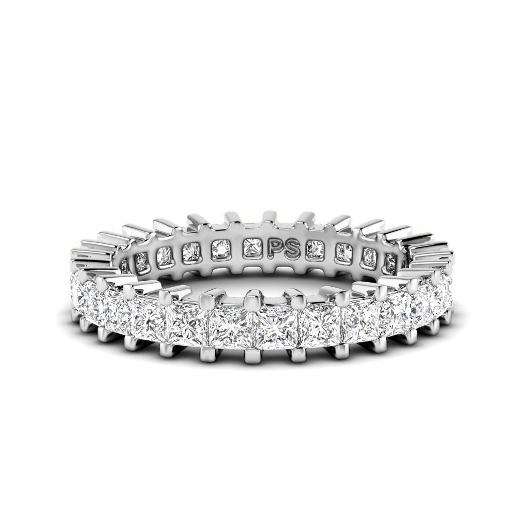 3.00 - 7.00 CT Princess Cut Diamonds - Eternity Ring - Primestyle.com