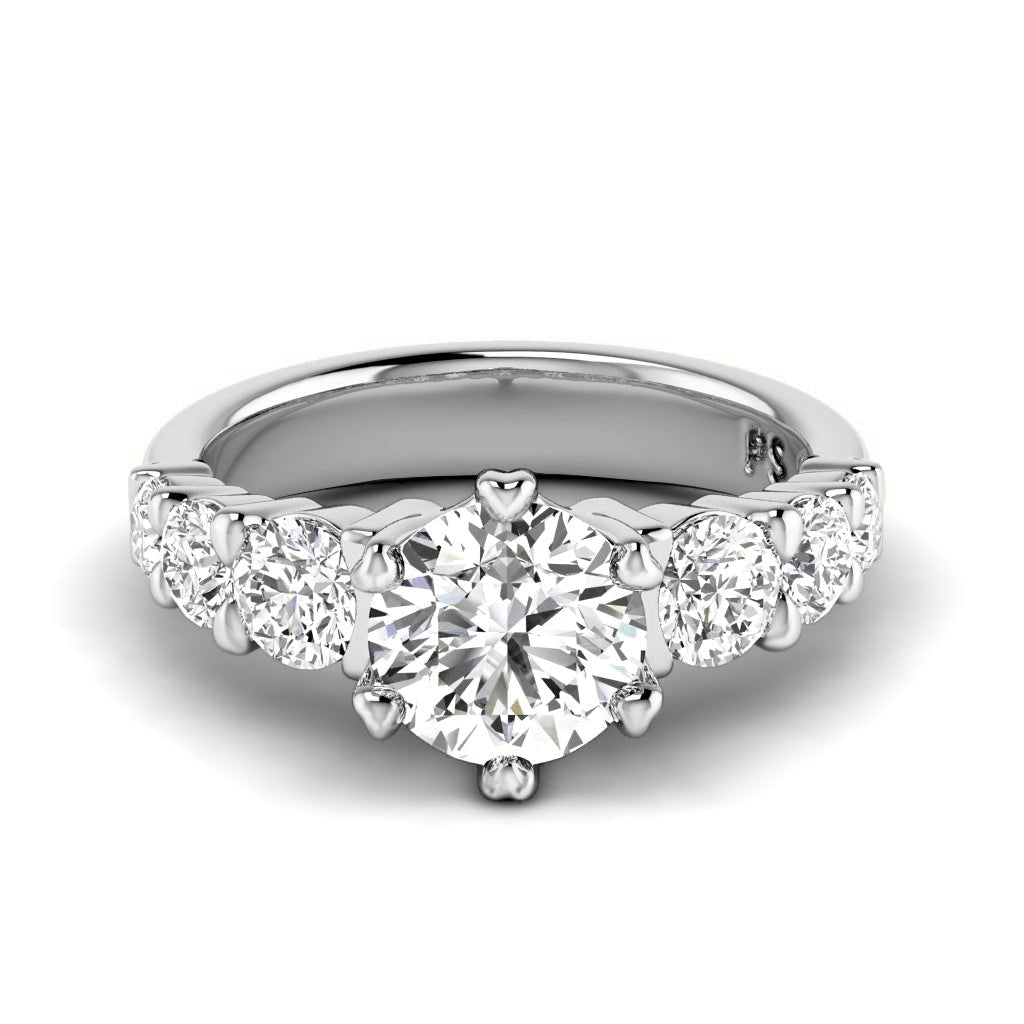 1.55-7.05 CT Round Cut Diamonds - Engagement Ring