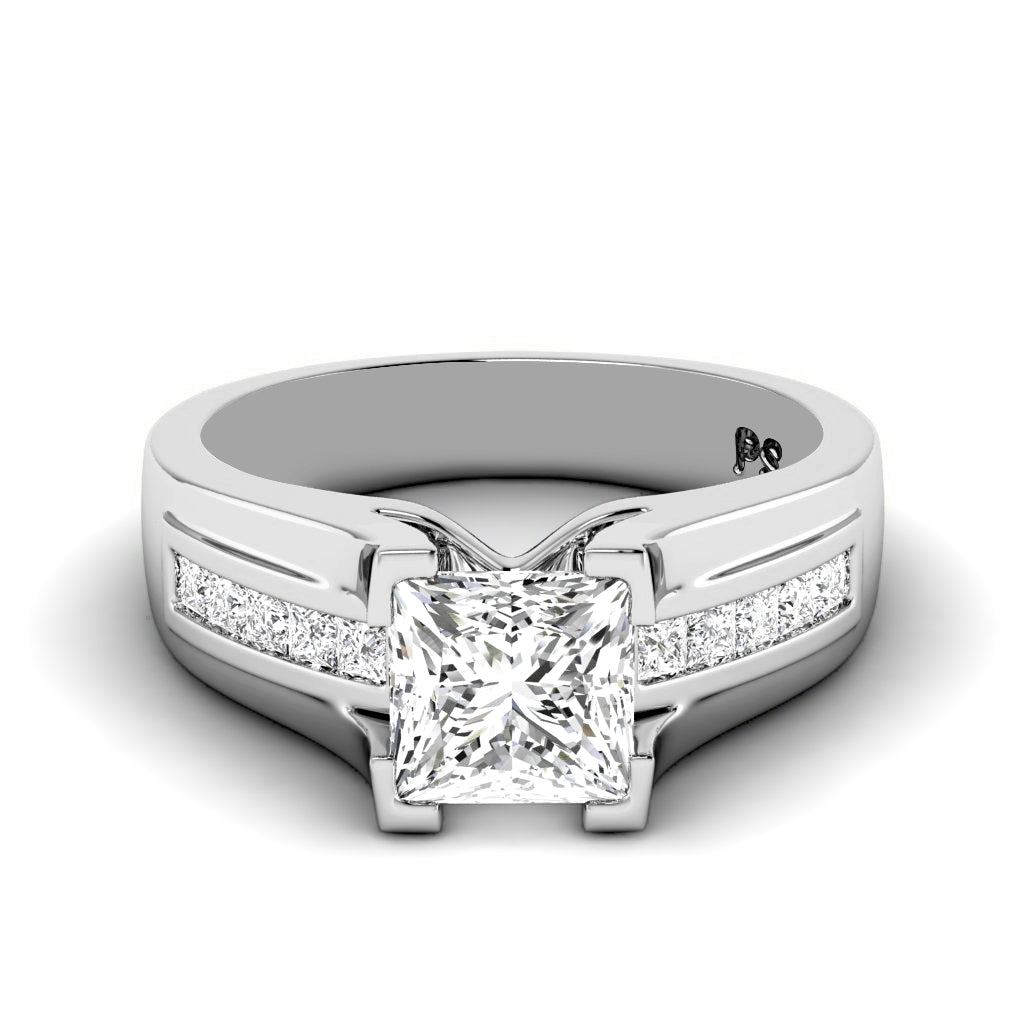 0.70-1.85 CT Princess Cut Diamonds - Engagement Ring