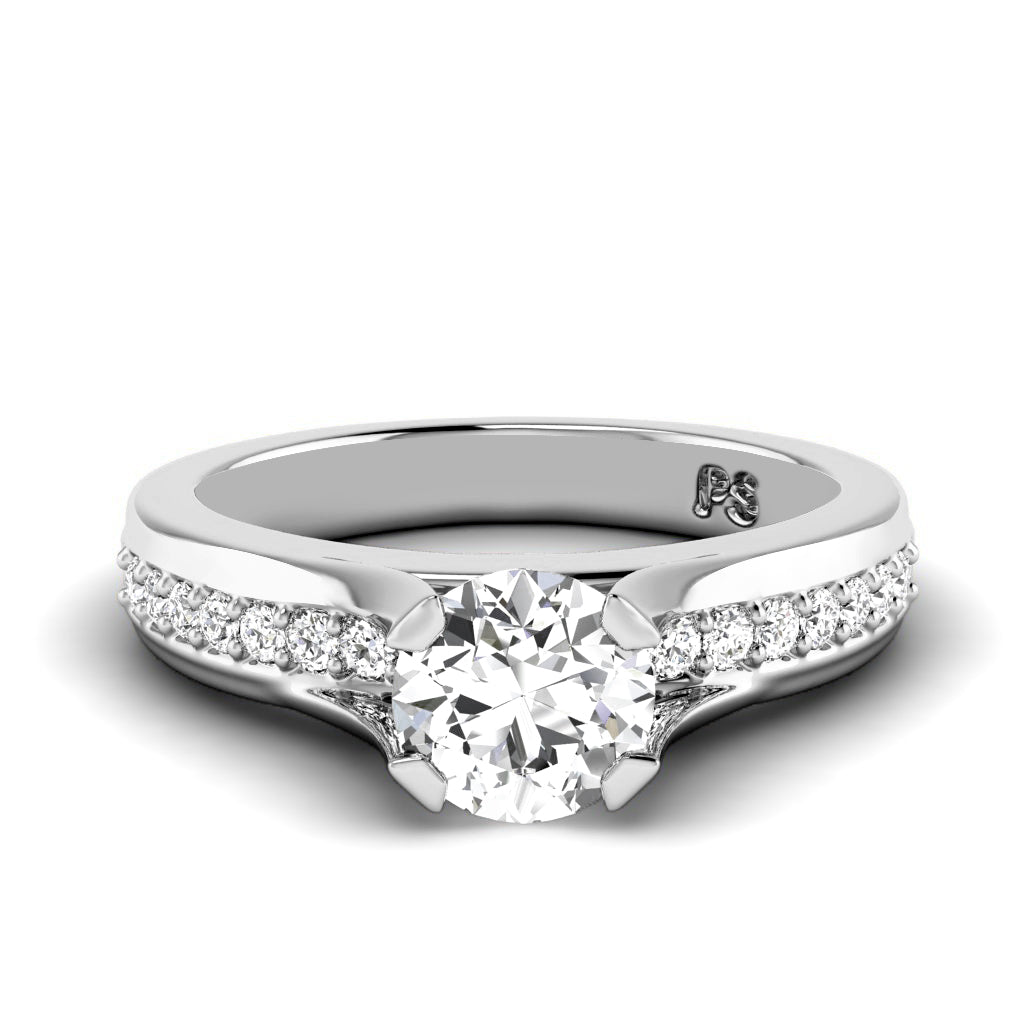 0.60-1.75 CT Round Cut Diamonds - Engagement Ring