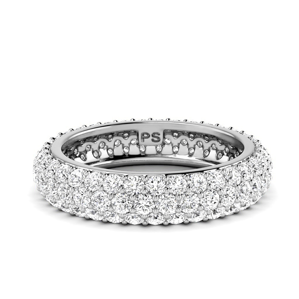 2.50 CT Round Cut Diamonds - Eternity Rings