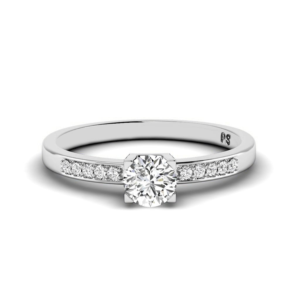 0.45 - 1.60 CT Round Cut Natural Diamonds - Engagement Ring - Primestyle.com