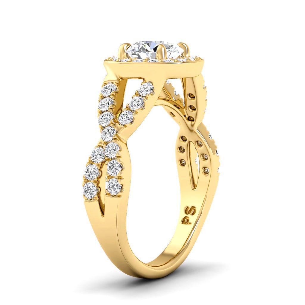 1.15-6.65 CT Round Cut Diamonds - Engagement Ring