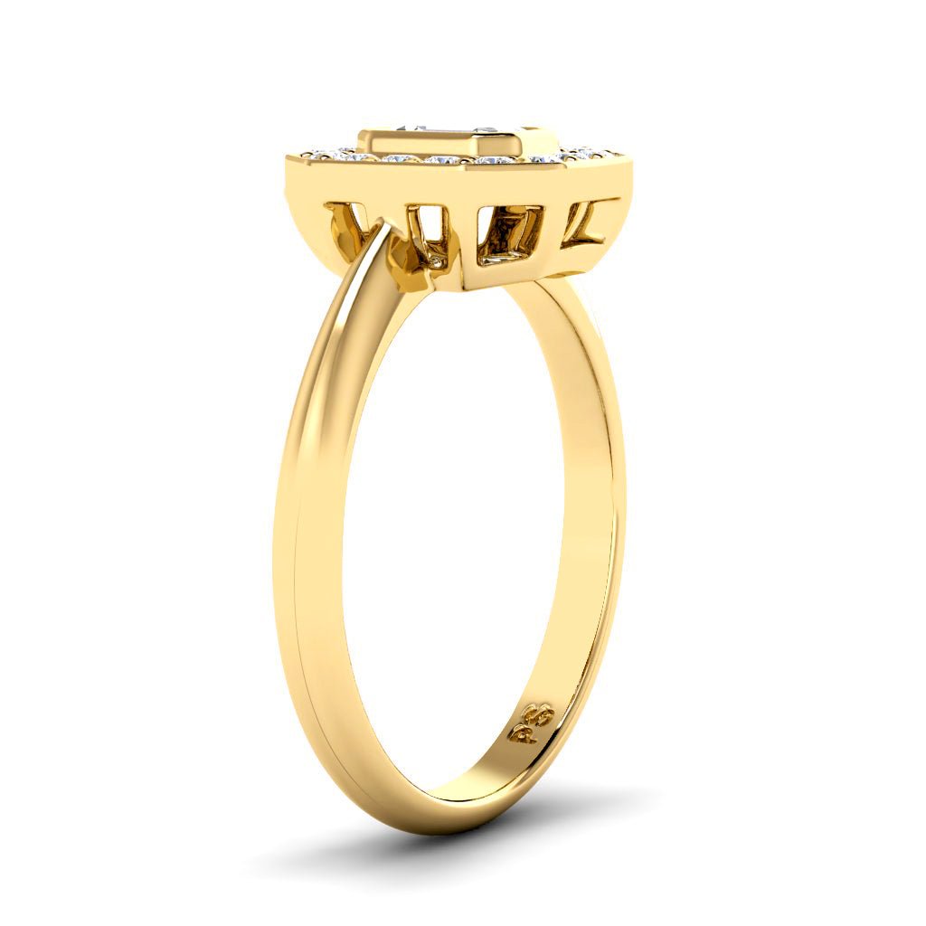 0.85 - 6.35 CT Emerald & Round Cut Diamonds - Engagement Ring - Primestyle.com