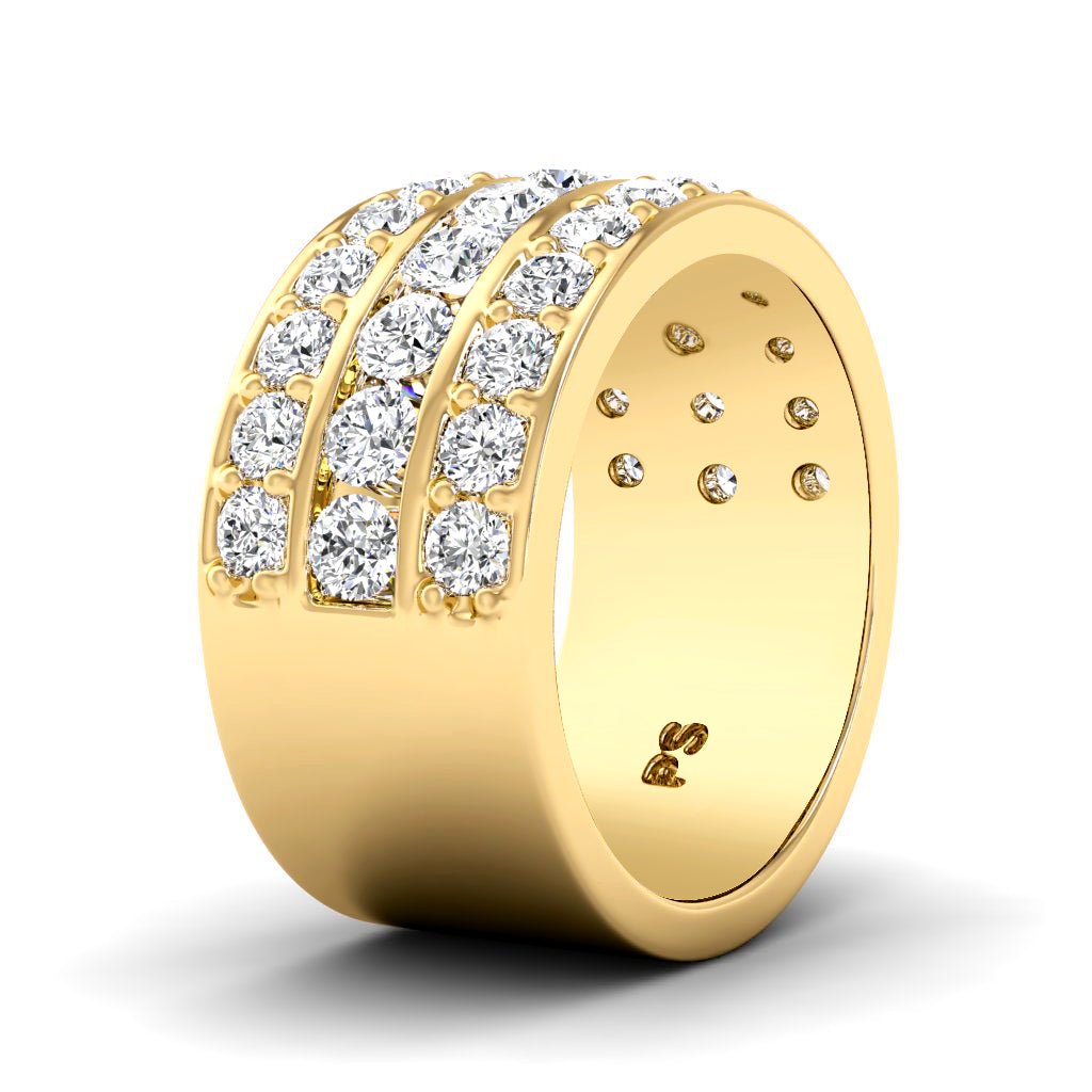 2.00 CT Round Cut Natural Diamonds - Wedding Band