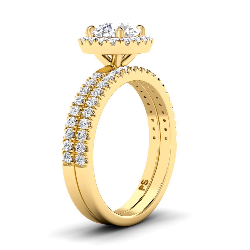 1.15 - 6.65 CT Round Cut Diamonds - Bridal Set - Primestyle.com