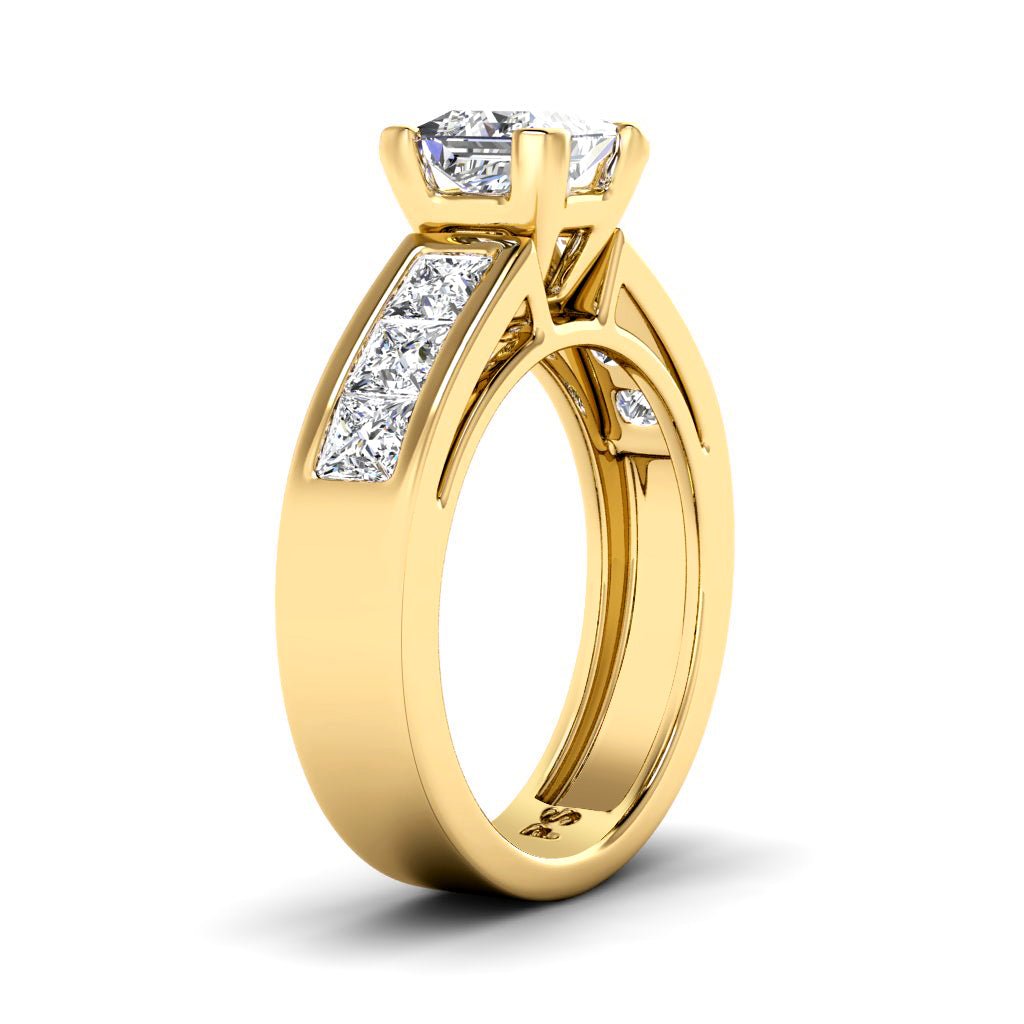 1.40 - 2.55 CT Princess Cut Natural Diamonds - Engagement Ring - Primestyle.com