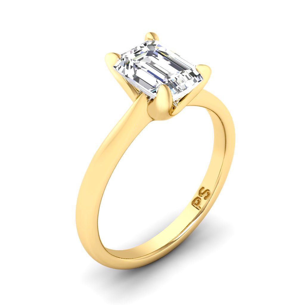 0.50-6.00 CT Emerald Cut Diamonds - Solitaire Rings