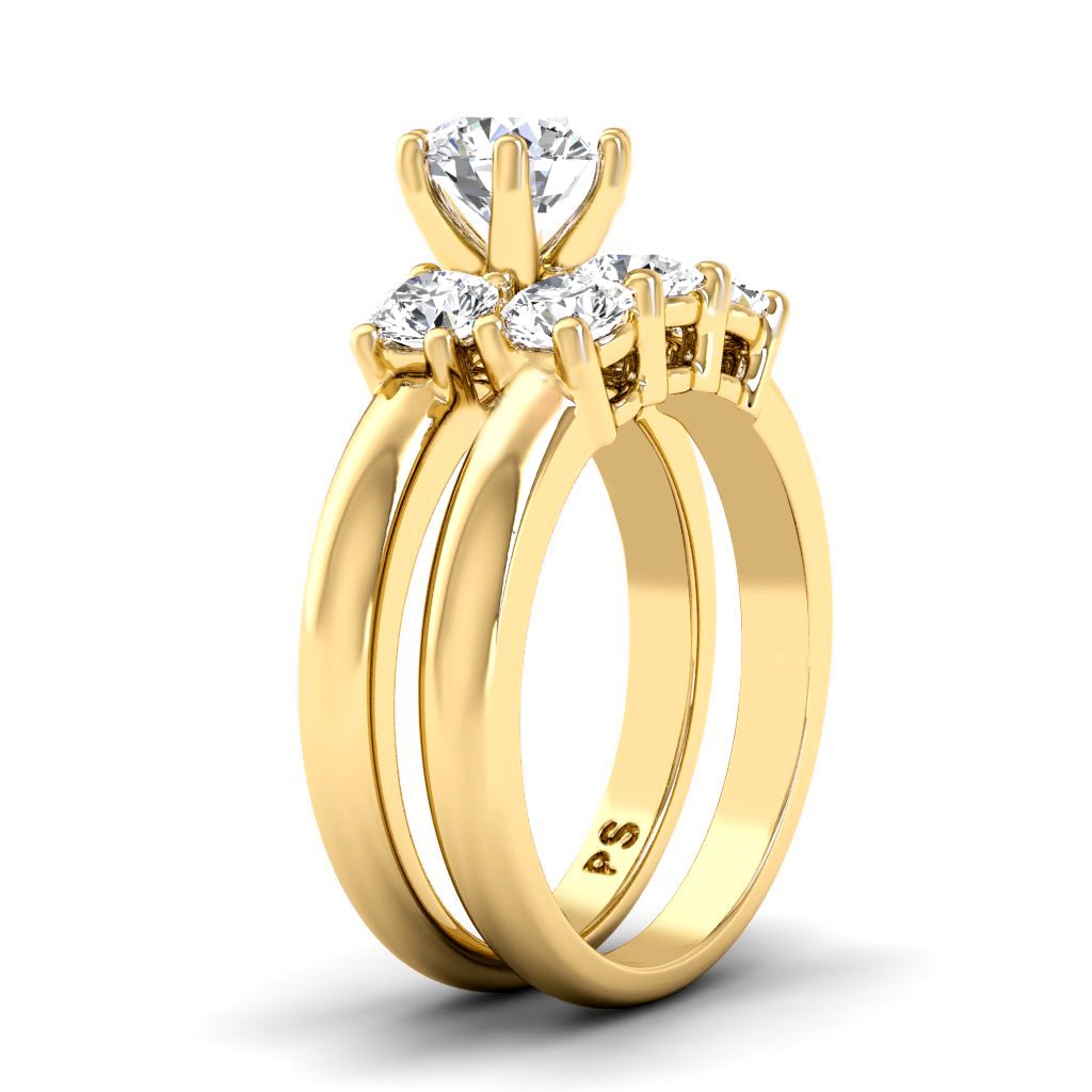 1.35 - 2.50 CT Round Cut Natural Diamonds - Bridal Set - Primestyle.com