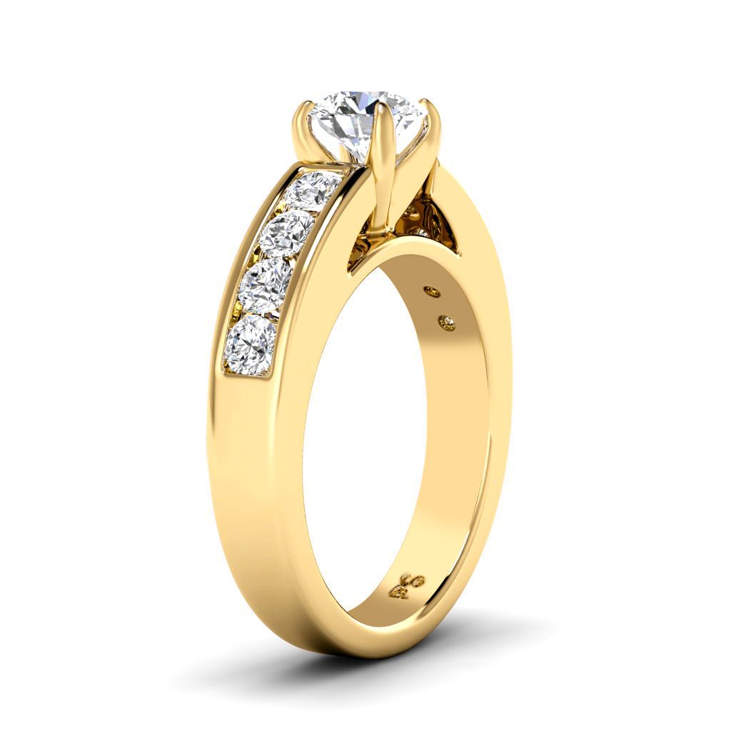 0.95-6.45 CT Round Cut Lab Grown Diamonds - Engagement Ring