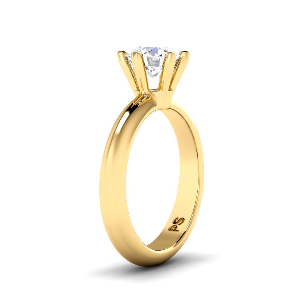 0.35-1.50 CT Round Cut Natural Diamonds - Solitaire Rings