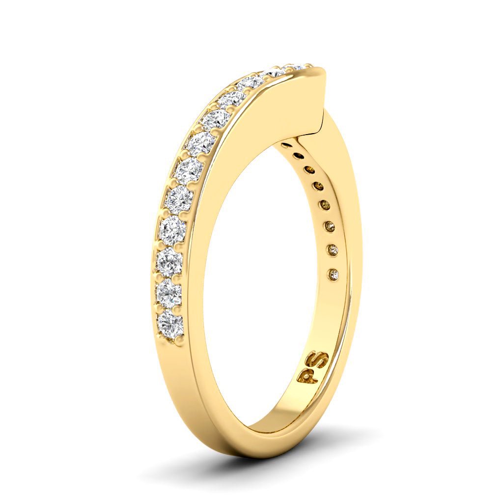 0.45 CT Round Cut Natural Diamonds - Wedding Band