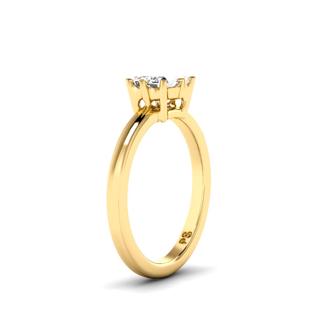 0.35-1.50 CT Radiant Cut Diamonds - Solitaire Ring