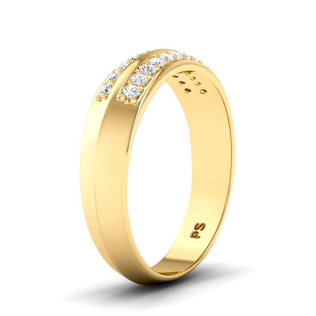 0.45 CT Round Cut Natural Diamonds - Wedding Band - Primestyle.com
