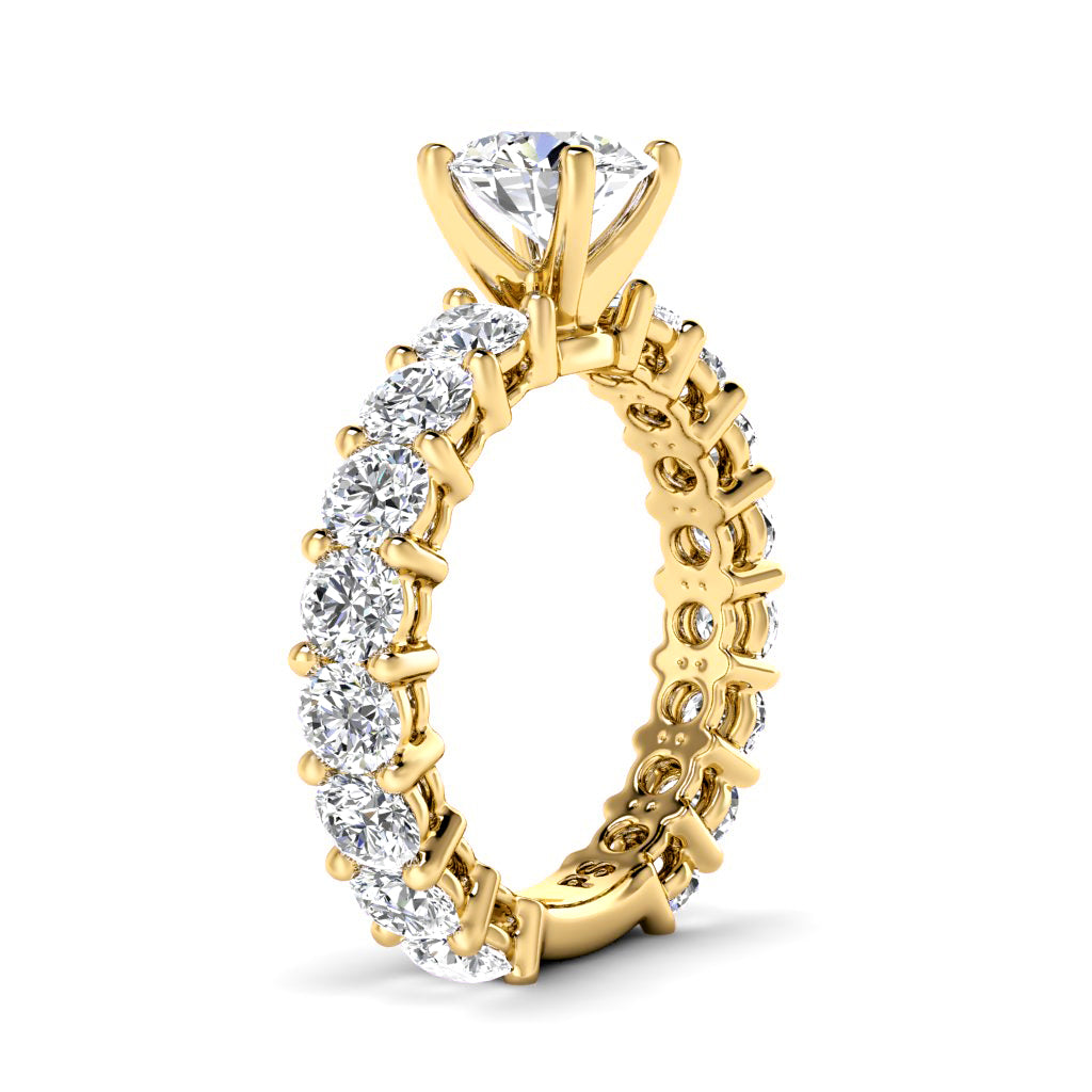 2.60-3.75 CT Round Cut Natural Diamonds - Engagement Ring