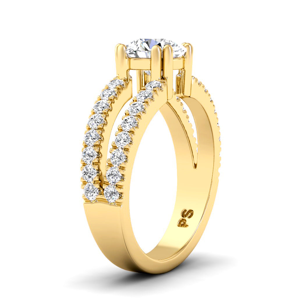 1.05-2.20 CT Round Cut Diamonds - Engagement Ring