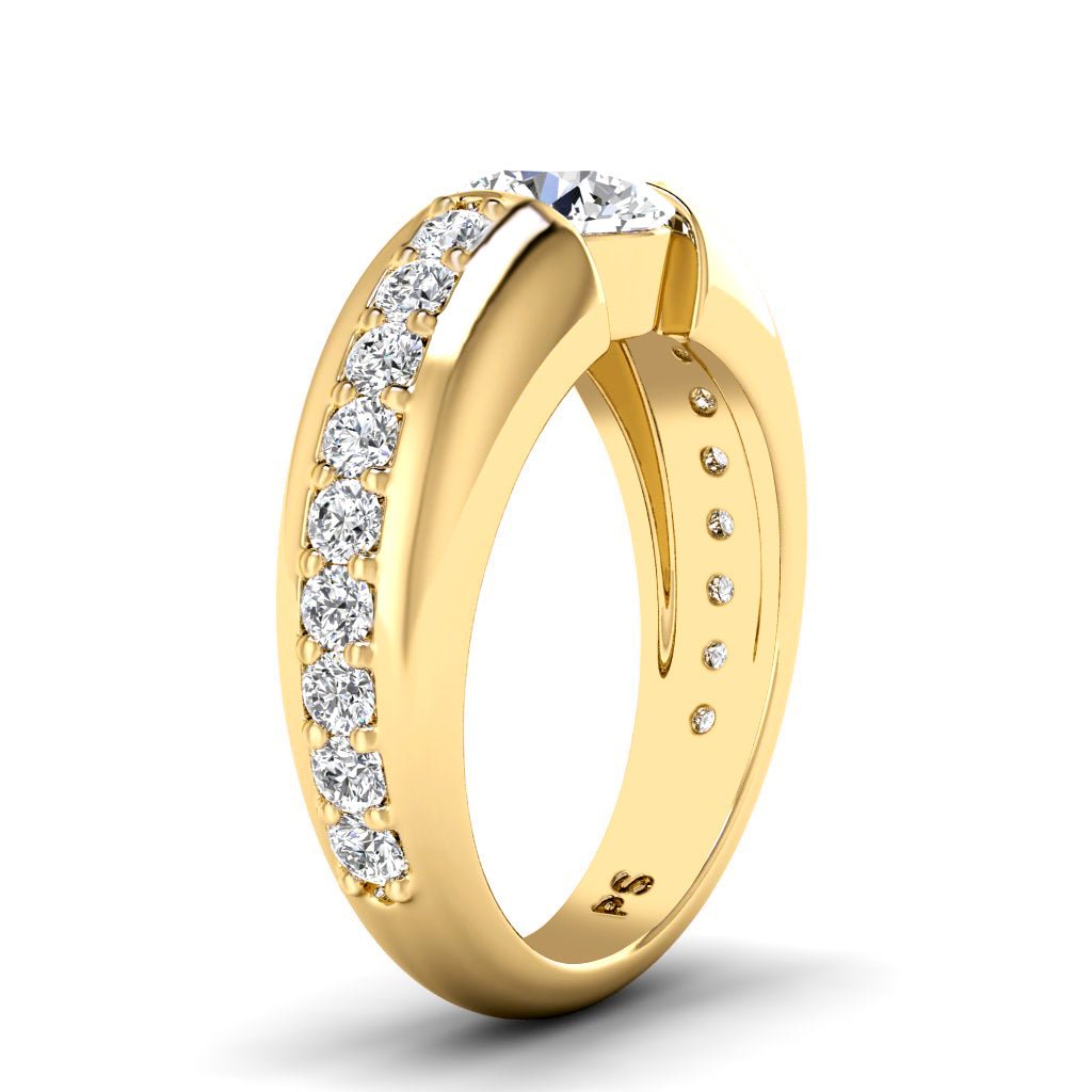 1.00-6.50 CT Round Cut Lab Grown Diamonds - Engagement Ring