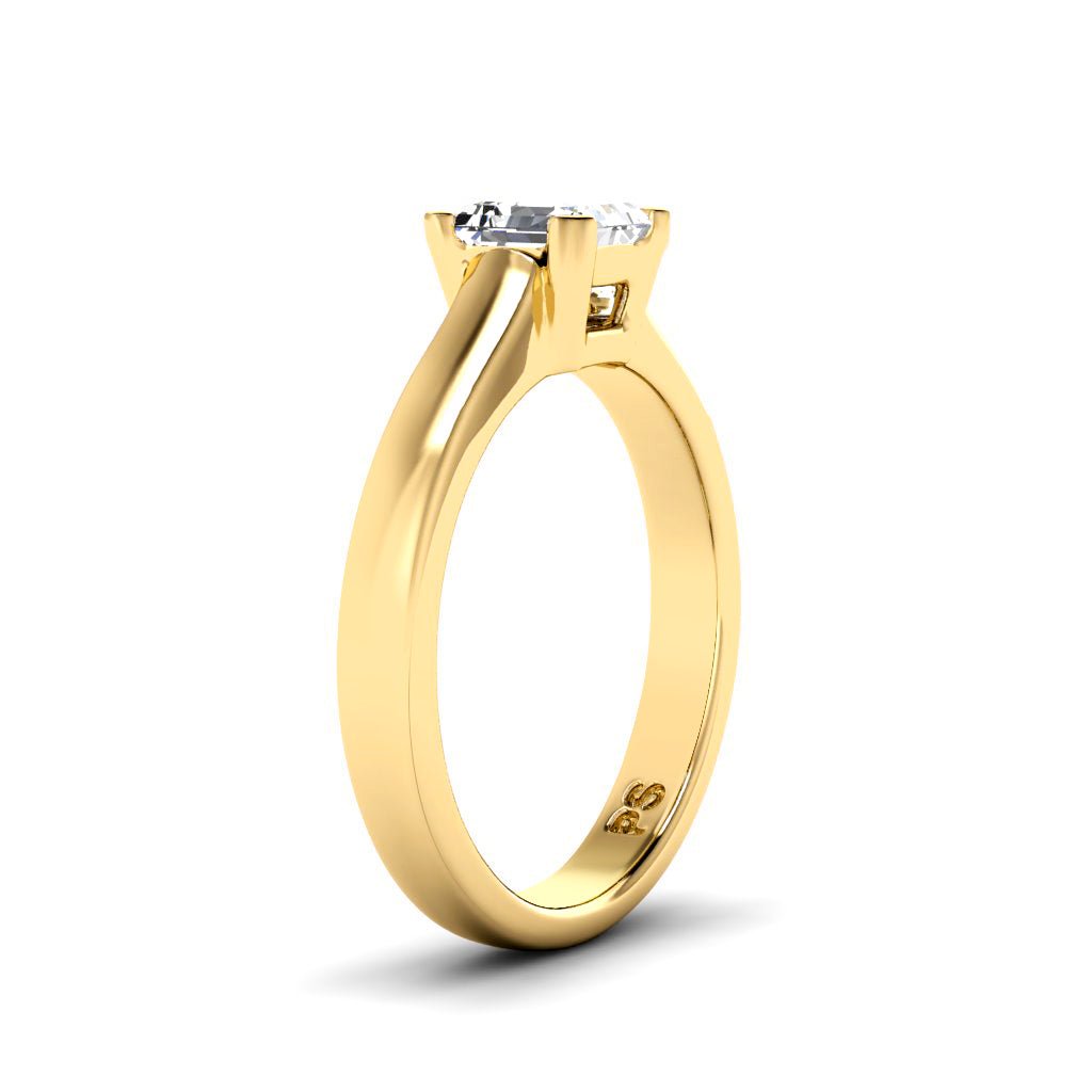 0.35 - 1.50 CT Ascher Cut Natural Diamonds - Solitaire Rings - Primestyle.com