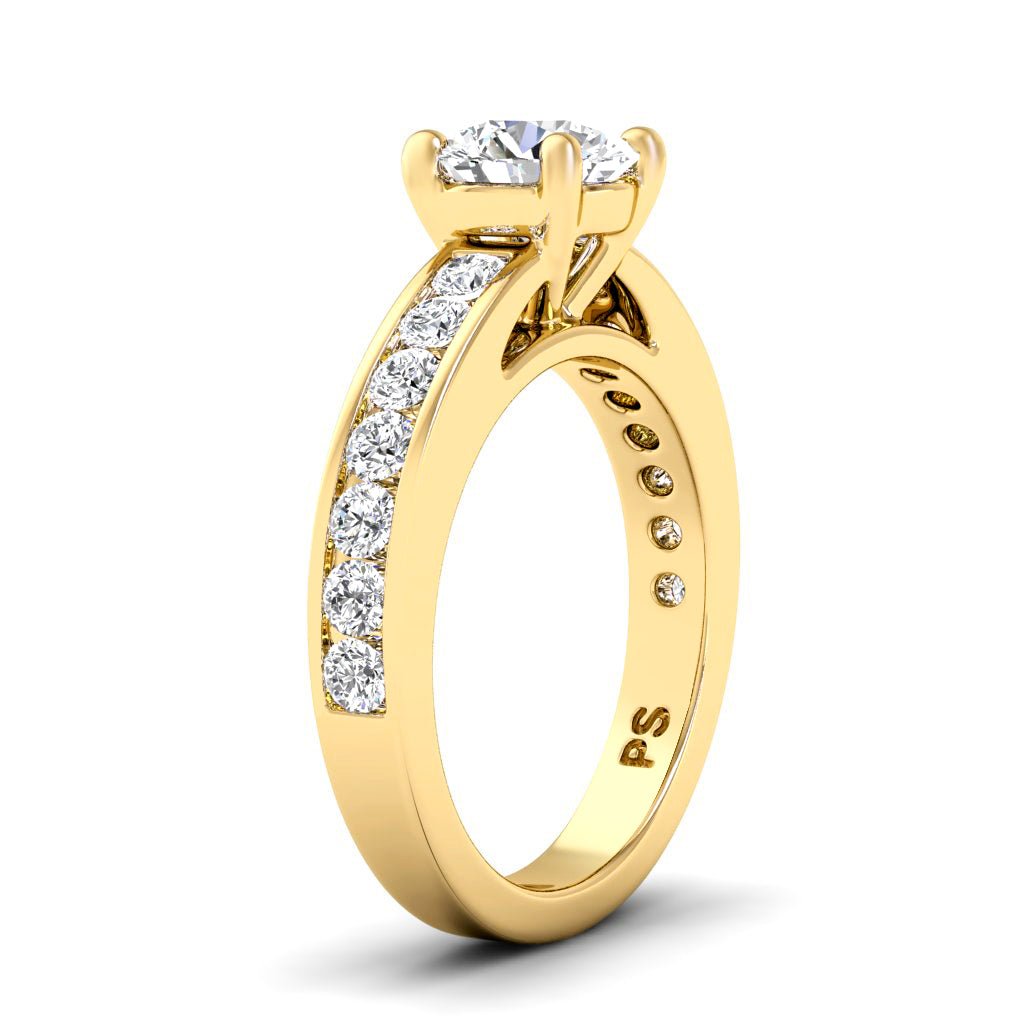 1.00 - 2.15 CT Round Cut Natural Diamonds - Engagement Ring - Primestyle.com