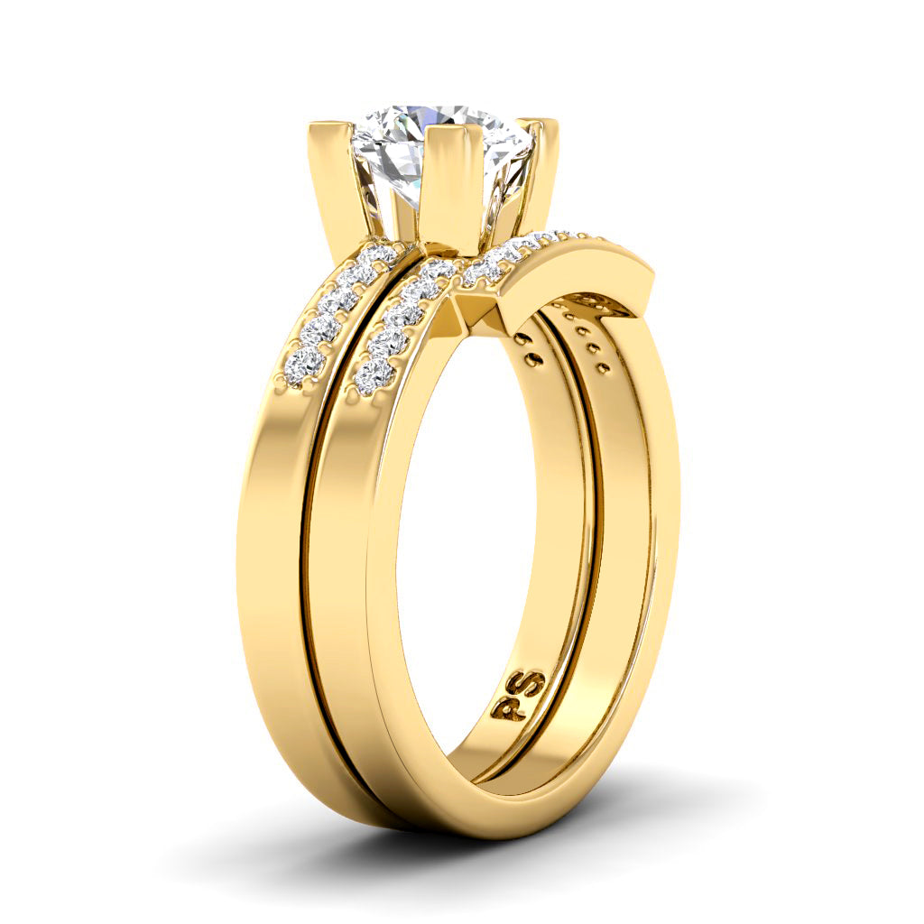 0.60-1.75 CT Round Cut Natural Diamonds - Bridal Set