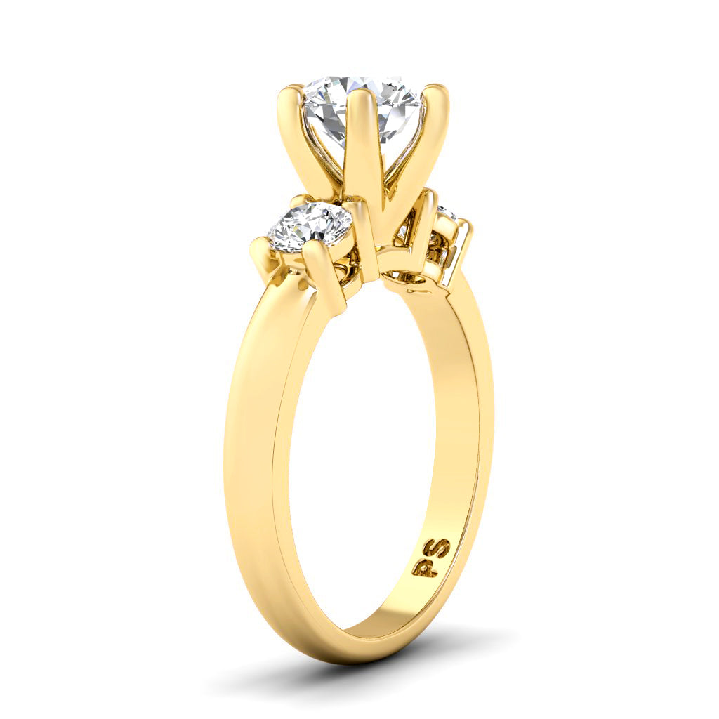 0.75-1.90 CT Round Cut Natural Diamonds - Engagement Ring