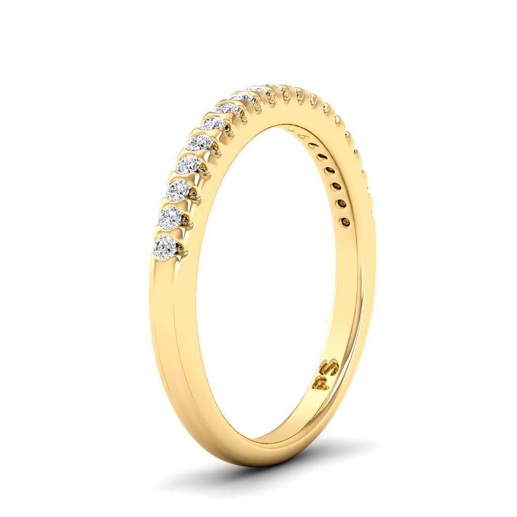 0.20 CT Round Cut Lab Grown Diamonds - Wedding Band - Primestyle.com