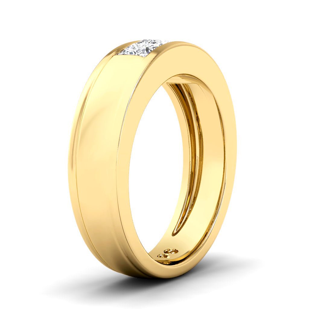 0.60 CT Princess Cut Natural Diamonds - Wedding Band