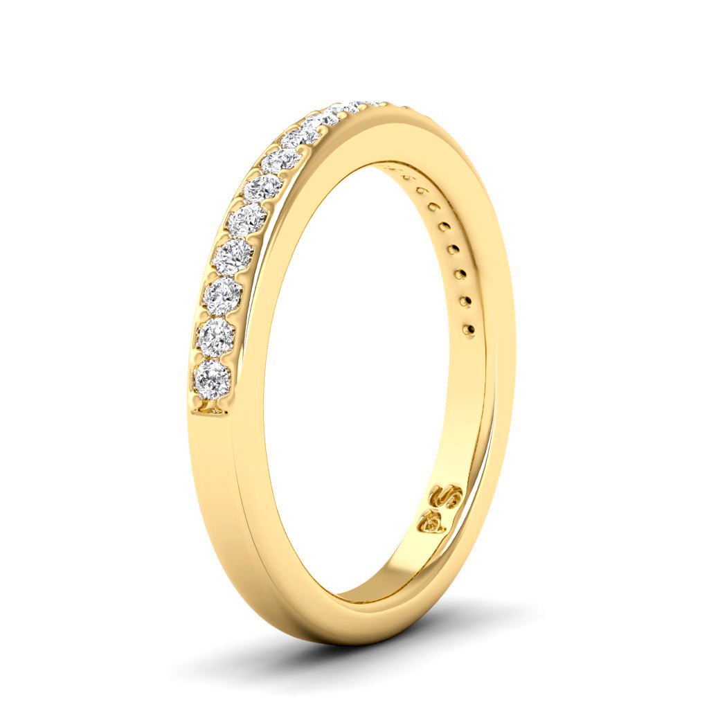 0.25 CT Round Cut Natural Diamonds - Wedding Band - Primestyle.com