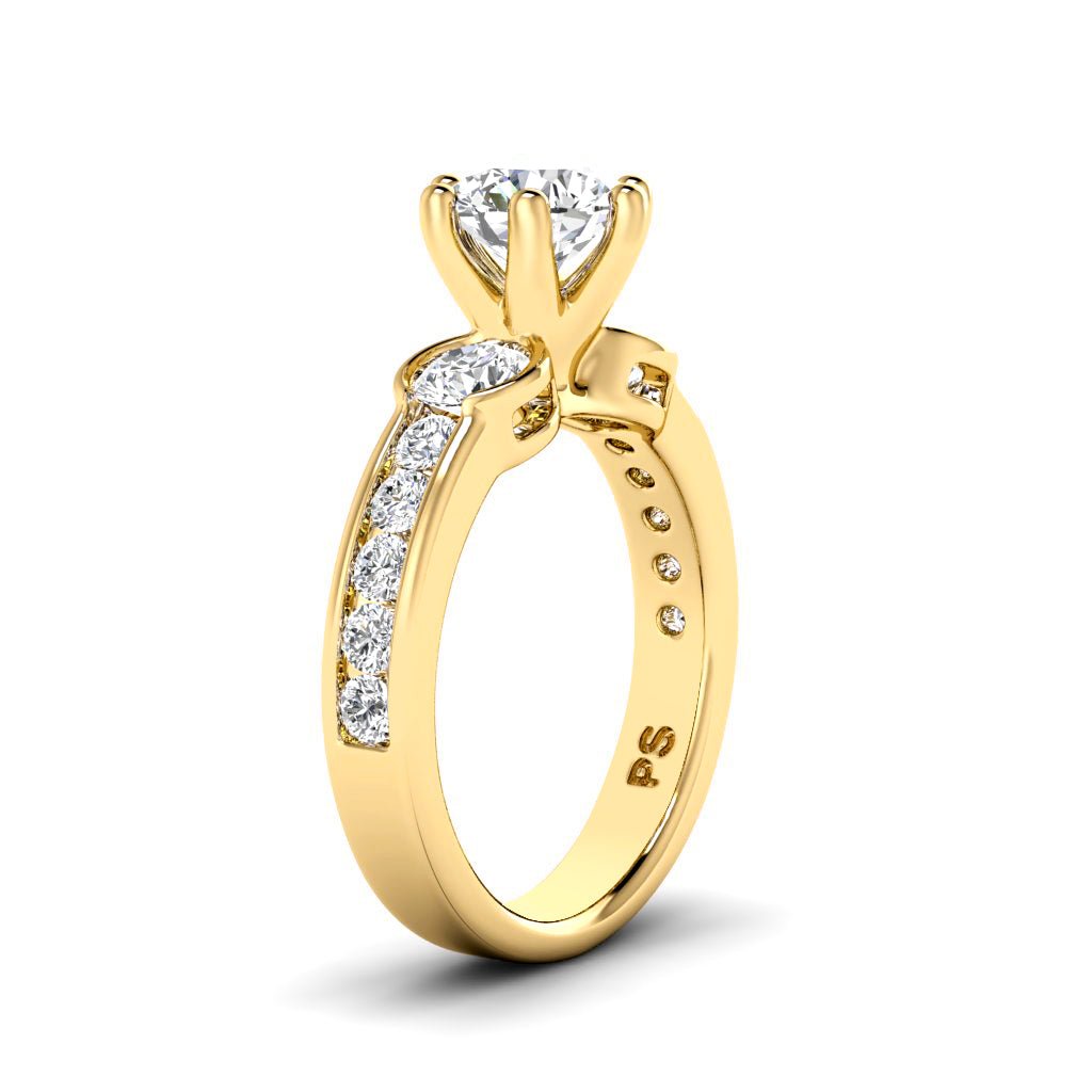 1.35 - 6.85 CT Round Cut Diamonds - Engagement Ring - Primestyle.com