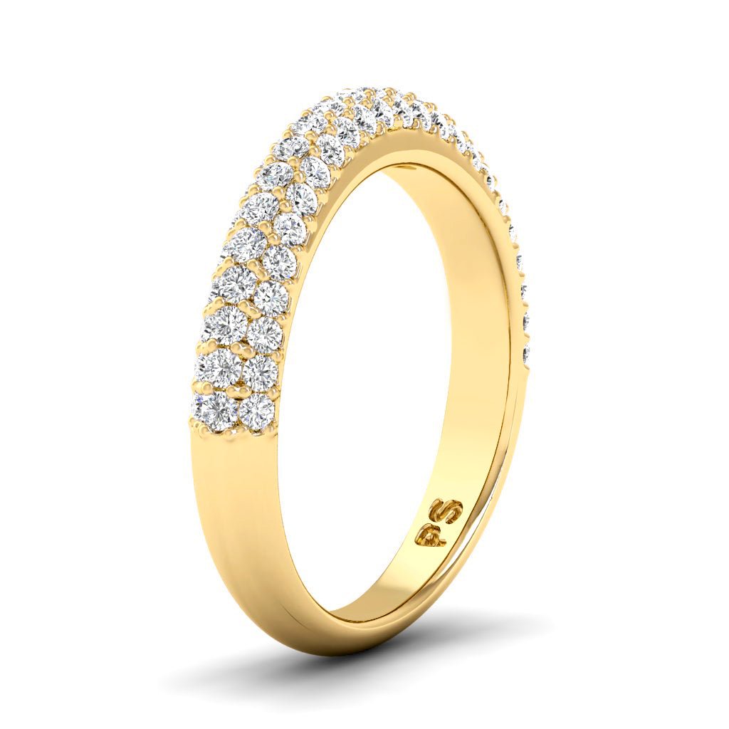 0.65 CT Round Cut Natural Diamonds - Wedding Band - Primestyle.com