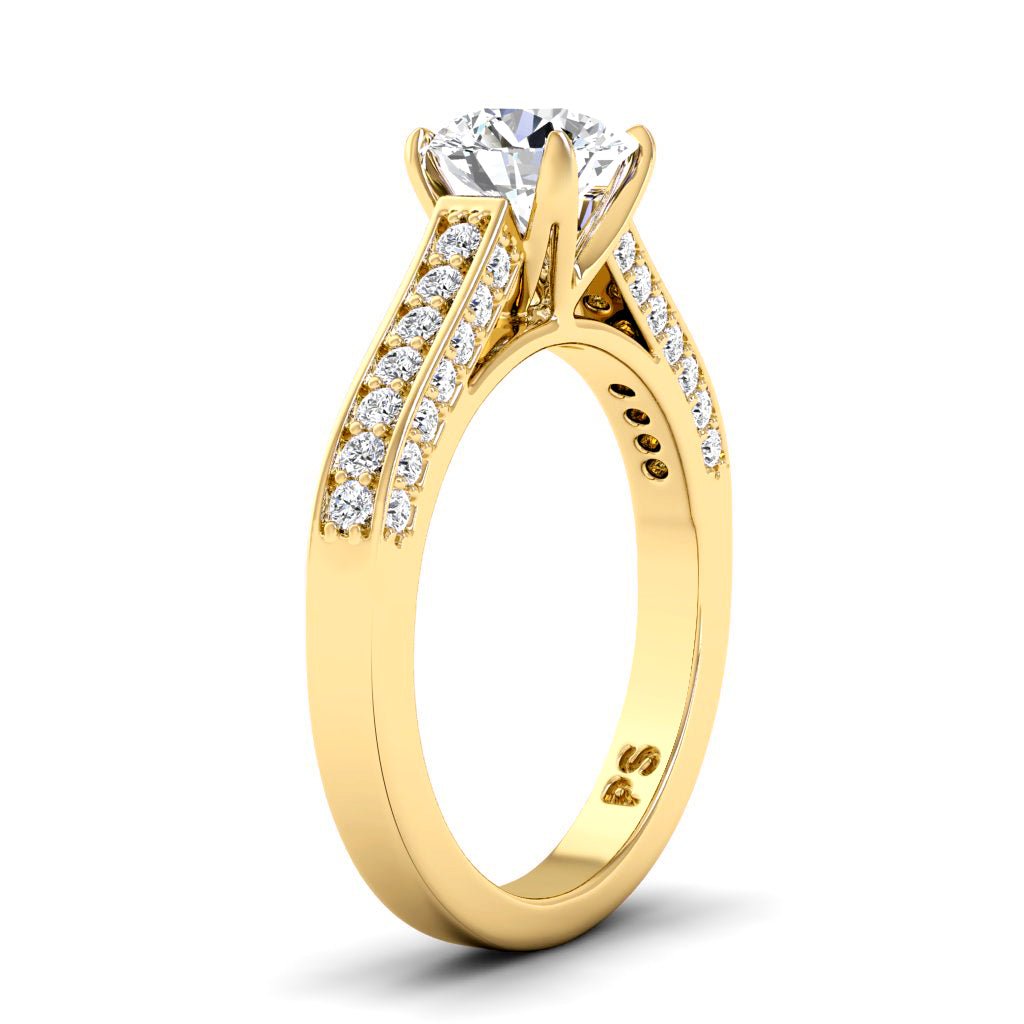 0.90 - 6.40 CT Round Cut Diamonds - Engagement Ring - Primestyle.com