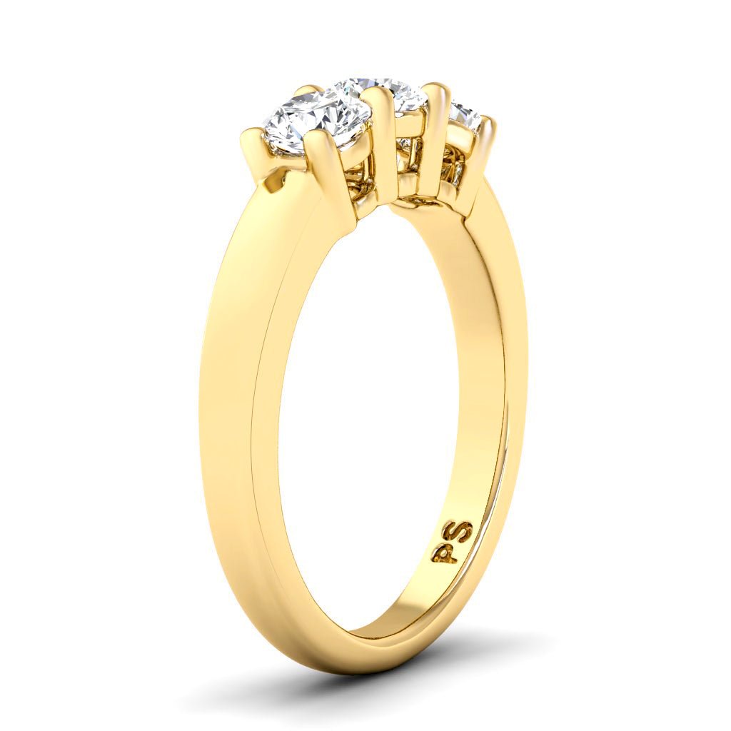 0.60 CT Round Cut Lab Grown Diamonds - Wedding Band - Primestyle.com