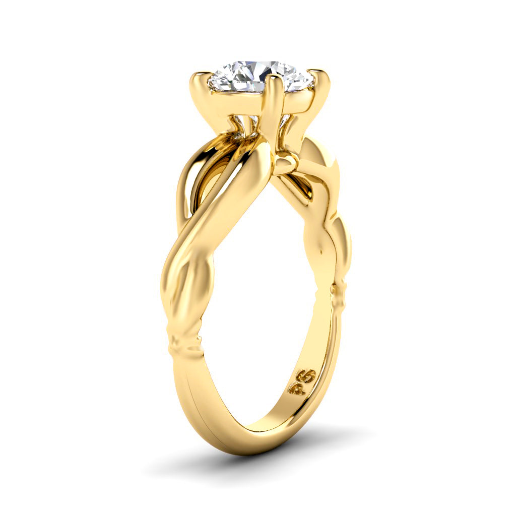 0.50-3.00 CT Round Cut Lab Grown Diamonds - Solitaire Ring