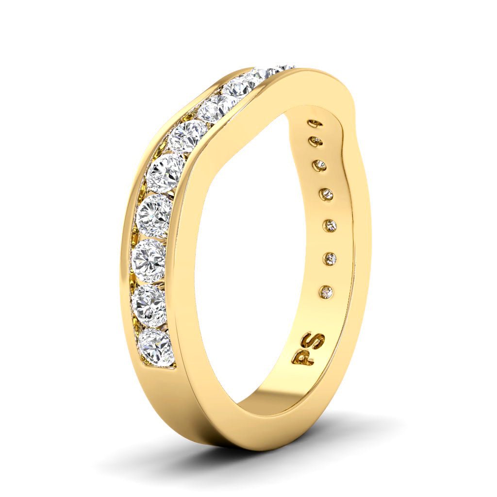 0.45 CT Round Cut Natural Diamonds - Wedding Band